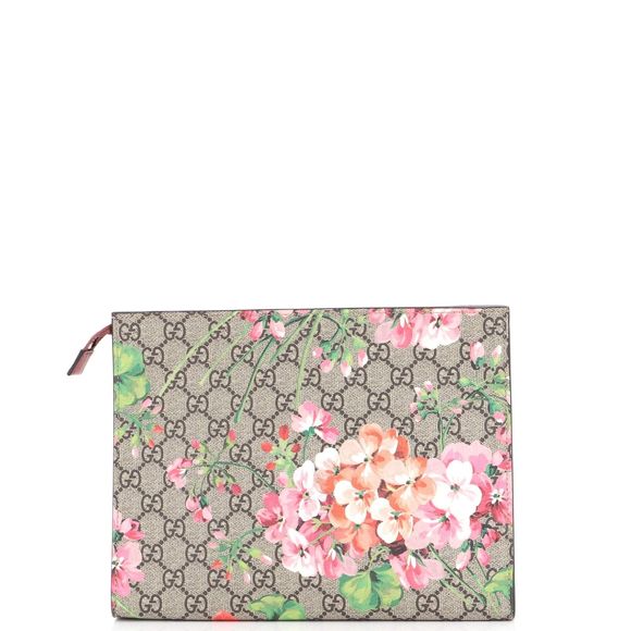 Gucci Toiletry Pouch Blooms Print Gg #80243G82B - Picture 3 of 6